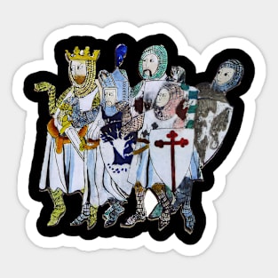 Holy Grail King Arthur Medieval Knights Humor Graphic Novelty Funny Retro Design Sticker